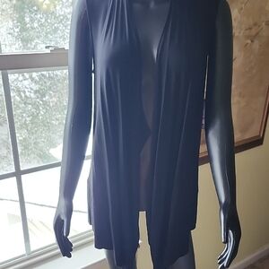 Liz Claiborne Navy Sleeveless Cardigan